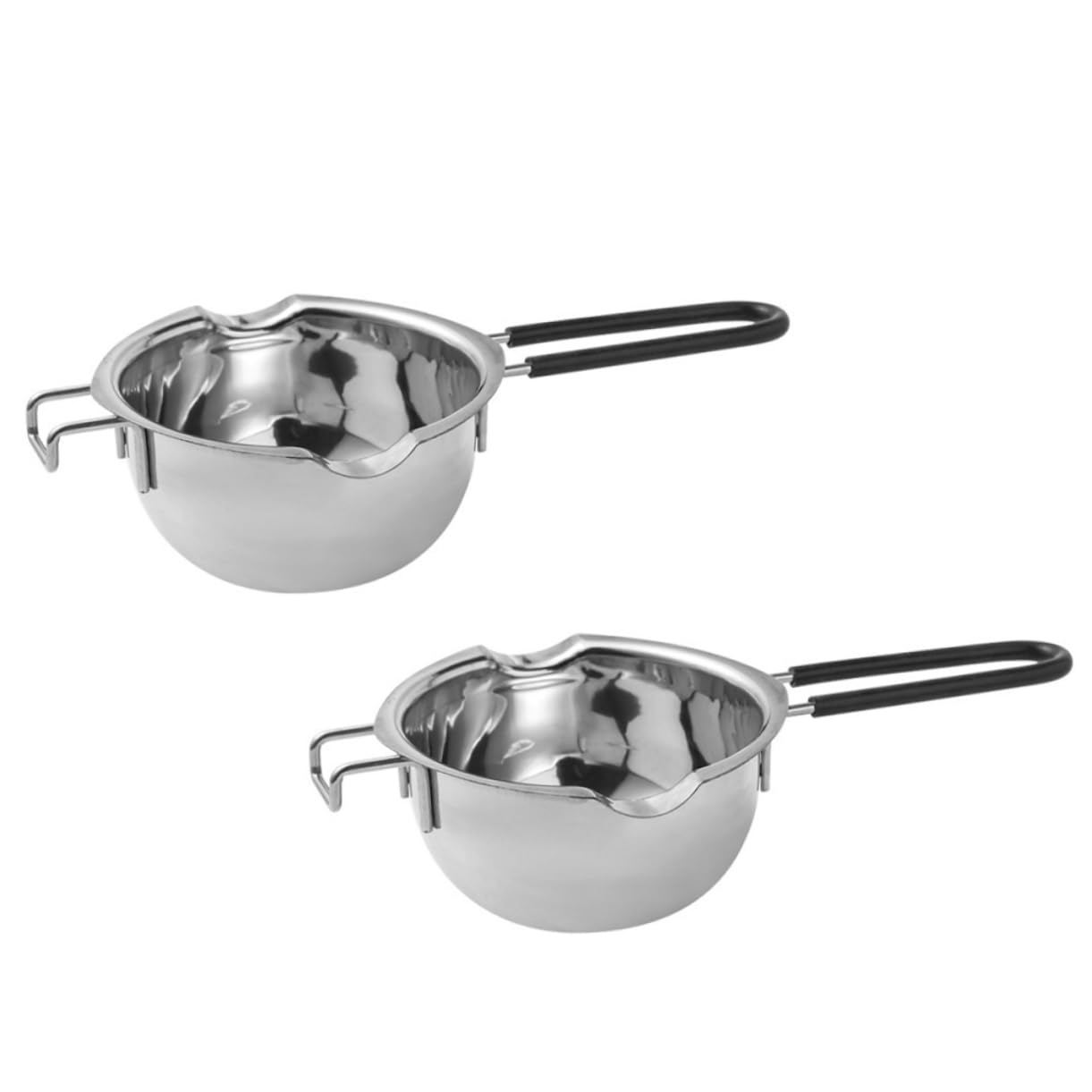 COLLBATH Diy Chocolate Melting Pot Double Boiler Long Handle Stainless Steel Butter Warmer Pot for Kitchen Random Color
