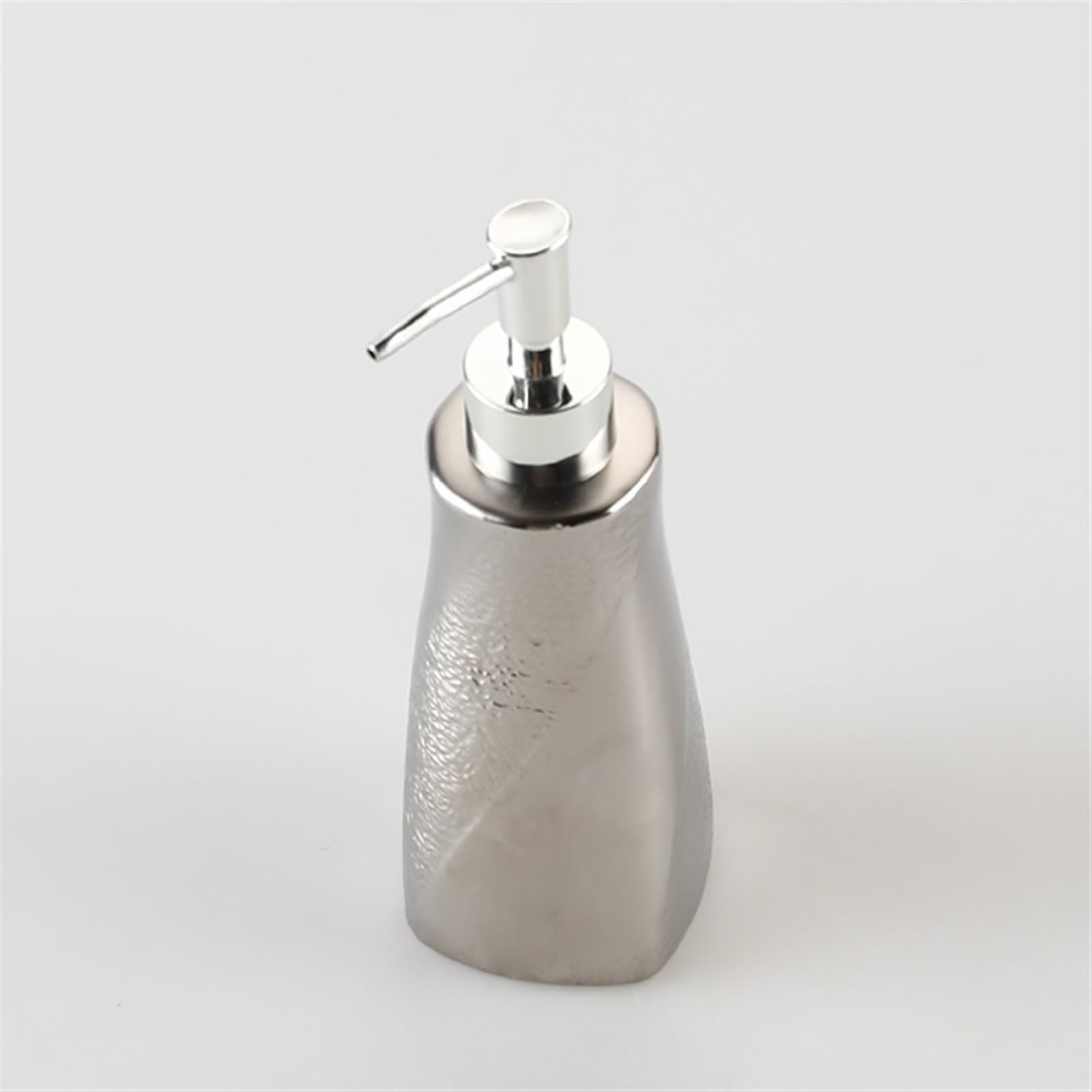Seifenspender Küche Galvanisierte Seifenspender für Hotelhof Keramik Seifenspender Silberseifenflasche für Lotion-Massageöl (350 ml/11,83 oz) Spender Für Shampoo Und Spülung