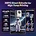 FLASHFORGE AD5X Multi-Color 3D Printer with IFS, 600mm/s High Speed, 300°C High Temp Direct Extruder, Fully Auto Leveling, All Metal CoreXY,4-Color Printing for PLA-CF,PETG-CF, 220x220x220mm