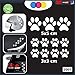 10 zampette adesive Adesivi per Auto Moto CASCHI - - 3 Adesivi 5X5 Centimetri - 7 Adesivi 3X3 Centimetri - Auto Macchina - novità!! Auto Moto Camper, Stickers, Decal Z-001-7 (Bianco)