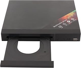 Mini DVD Player for TV, 720x480 576 Video Files Supported CD DVD CD MP3 MP4 VCD SVCD USB 2.0 Port HDMI AV Output, for Dolby Sound