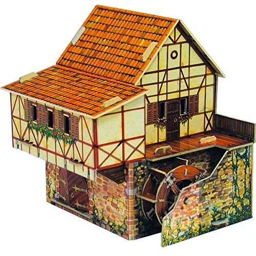 Puzzle 3D CASA Molino DE Agua Medieval. Clever Papel 142451