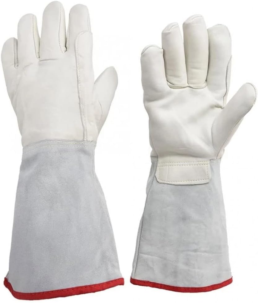 [エルパオムエル] 40cmワークグローブ電気セーフティグローブ長極低温液体窒素処理保護手袋凍結手袋