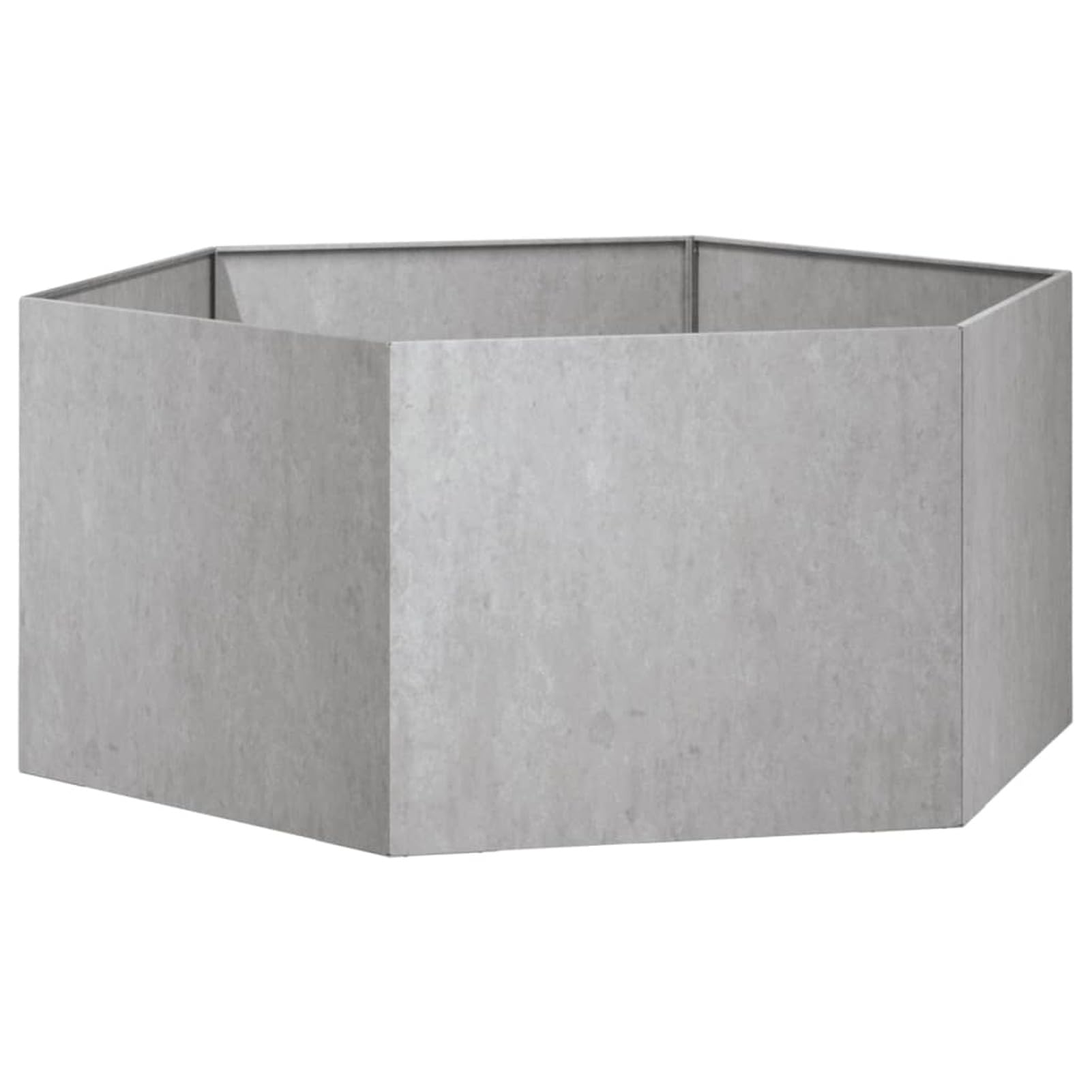 ShGaxin Skrzynka na kwiaty, doniczki zewnętrzne, doniczka zewnętrzna, taras ogrodowy, stal corten szara 90 x 90 x 45 cm