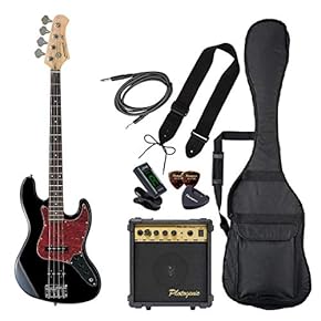 初心者 ビギナー JAZZ JBエレキベース 一式セット アンプ ケース付き Fender Player Series Jazz Bass Black Maple VOXアンプ付属