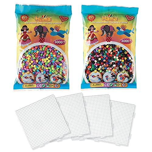 Hama - Assortiment Midi 'Basic' - Perles à Repasser - Taille Midi ø 5 mm - Réf S242