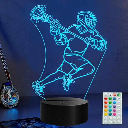 Veilleuse de crosse pour garçon avec lampe 3D 16 couleurs
