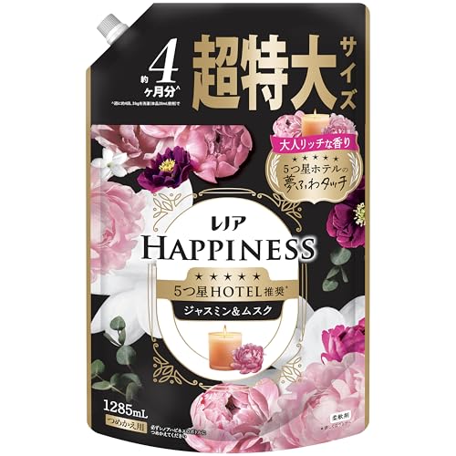 レノアハピネス 夢ふわタッチ ジャスミン&ムスクの香り 詰替用 超特大サイズ 1285ml