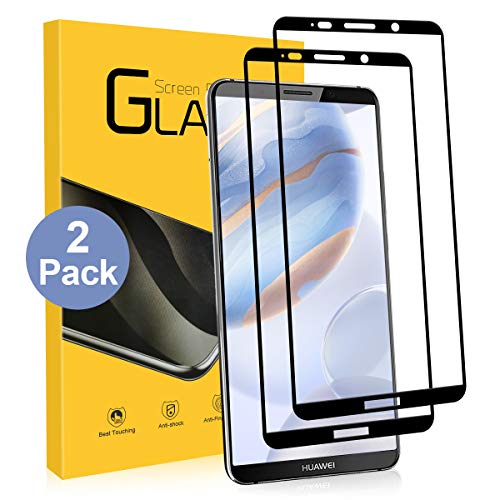 NONZERS Vetro Temperato per Huawei Mate 10 PRO, [2 Pezzi] 9H Durezza, 3D Curvo Copertura Completa Alta Definizione Pellicola Vetro, Tocco Morbido, Senza Bolle Pellicola Protettiva per Mate 10 PRO