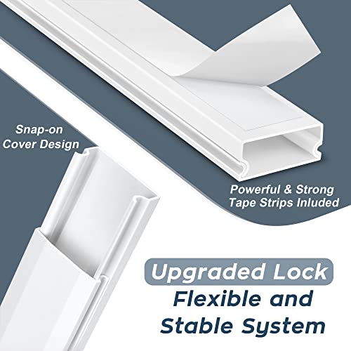 Compare YCLYC 62.8in Cable Cover Wall, White Wire Cover for Wall