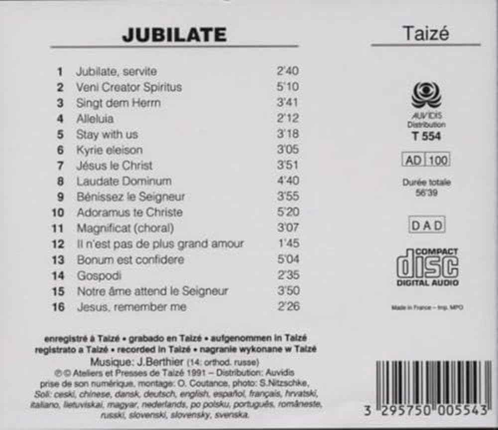 Taize Jubilate [Audio CD] VARIOUS ARTISTS