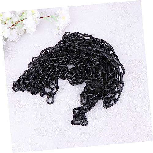 Gatuida 1 Rolo Corrente De Segurança Rebocar Correntes De Segurança Correntes De Plástico Preto Amar