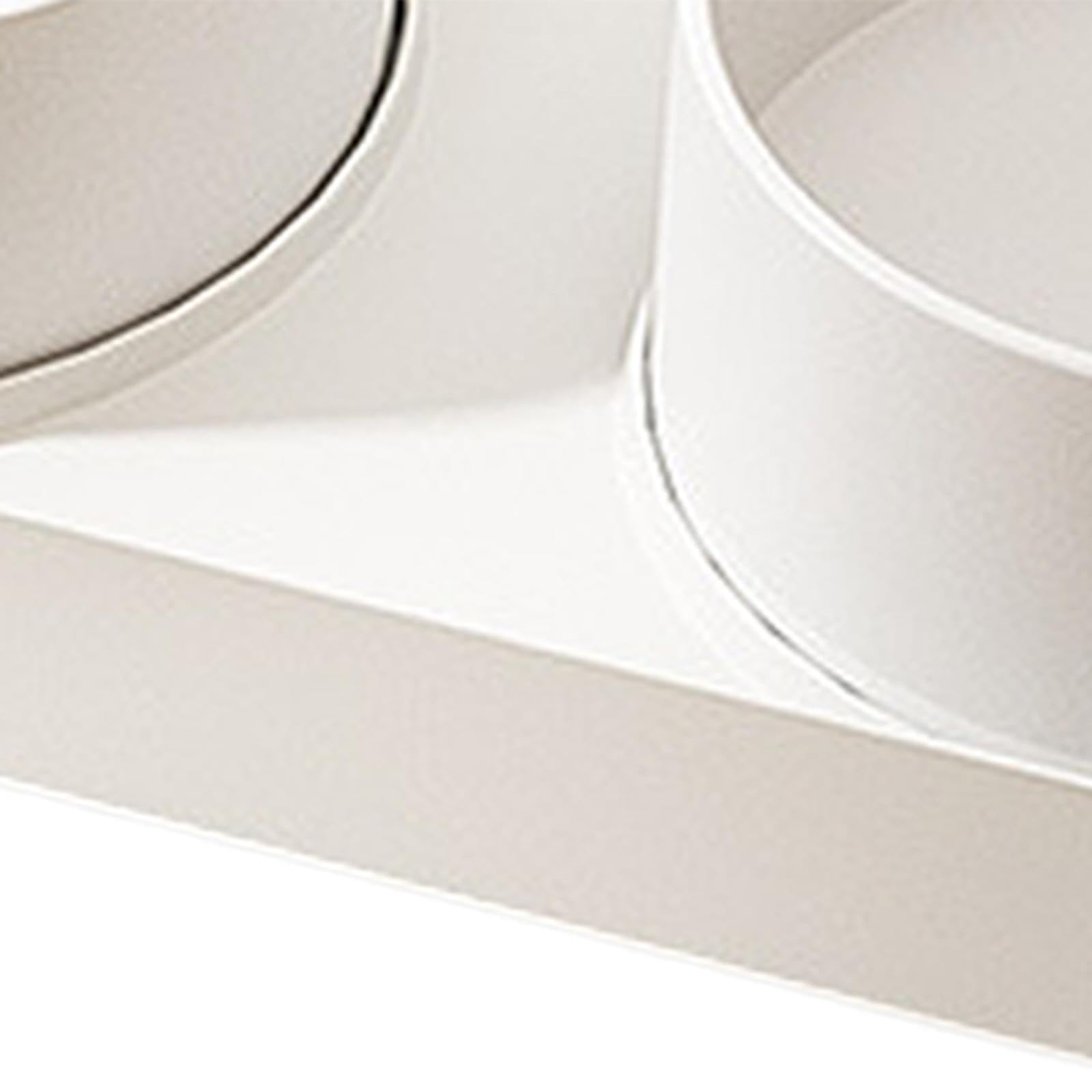 F Fityle Ciotole per Gatti in Ceramica Rialzate, Ciotola per l'alimentazione rialzata, Set di Ciotole per Cani Antiscivolo, Set di Ciotole Doppie per Cibo e, Bianco