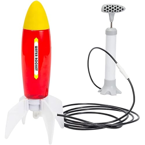 PLAYSTEM Water Rocket Easy Version（50 meters）-with Rocket Tail, Body and Pump