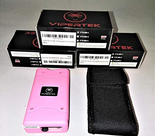(3) Stun Gun (+ Bonus 3 Holster Cases) - Wholesale Lot