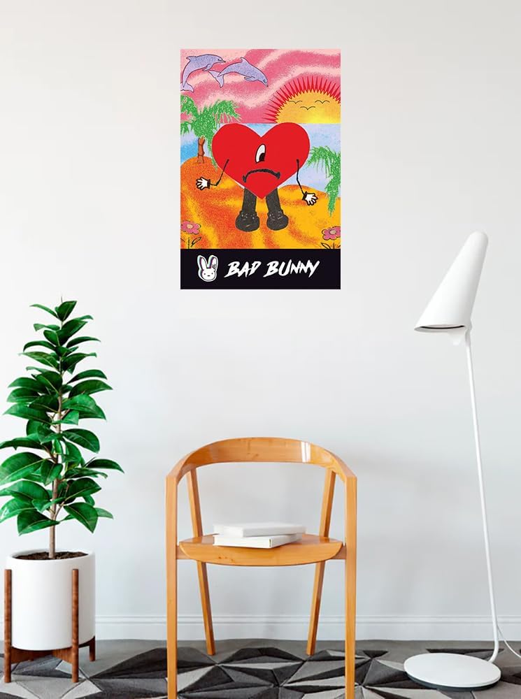 Amazon.co.jp: Buy ART FOR LESS公式ライセンス バッドバニー ハート