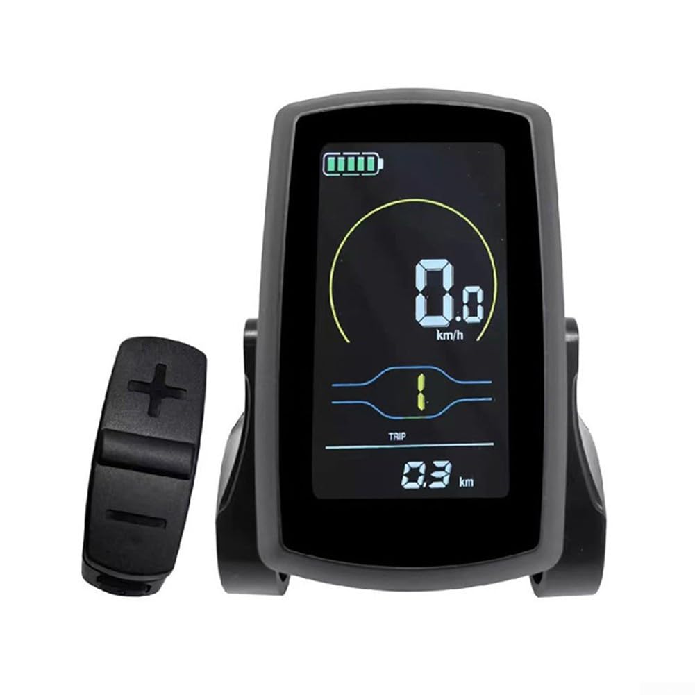Eawfgtuw LCD Display Control Panel 36V 48V Intelligent Electric Bike Meter Speed Indicator With Mileage Record Backlight Adjustable For E-Bike Component