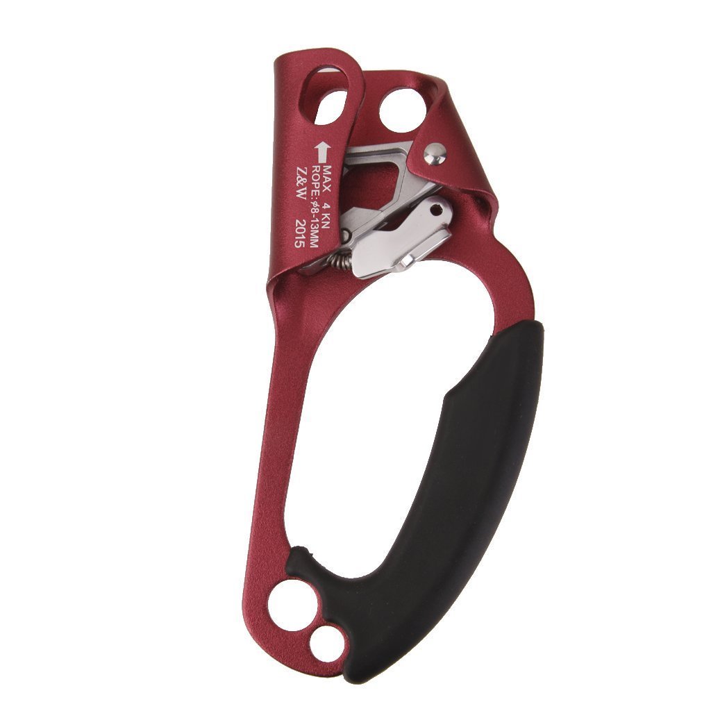 Kletterausrüstung Rot Rechte Hand Handsteigklemme Für 8-13mm Seil