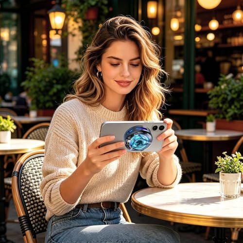 Enfriador magnético de móvil y tablet con pantalla LED ventilador refrigerador para smartphone 7