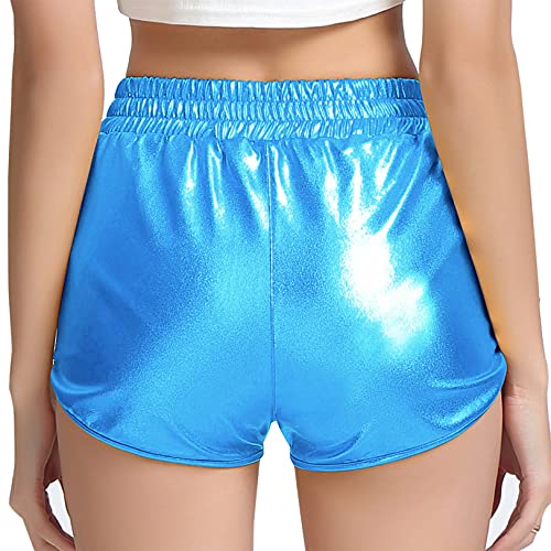 Image of Perfashion Girls Metallic Shorts Sparkly Shiny Hot Pants Gold /Silver /Pink Outfit