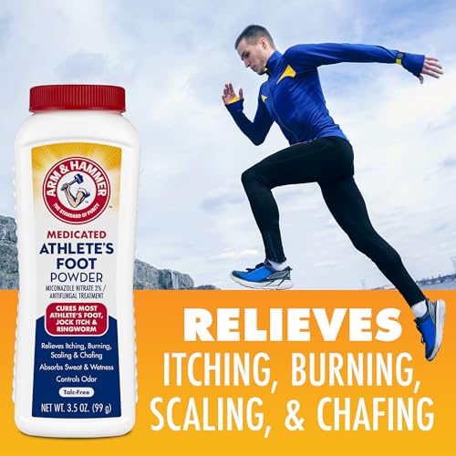 Arm & Hammer Medicated Athlete's Foot Powder, Antifungal Treatment, 3.5 oz - image 3