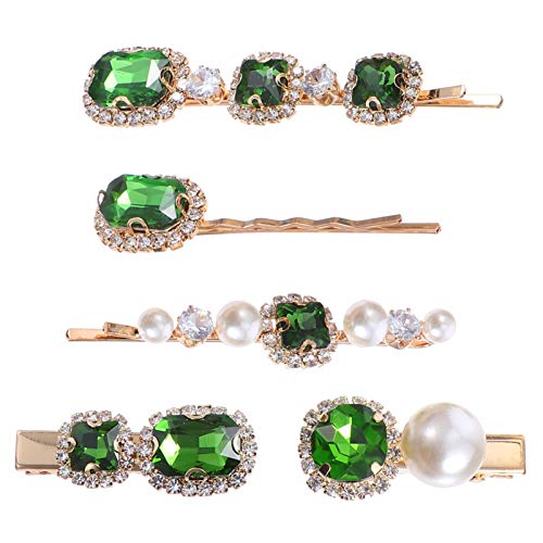 Lurrose Rhinestone Hair Clip Stylish Women Hair Barrette Lightweight Decorative Accessories for Parties Special Occasions Elegant Pins