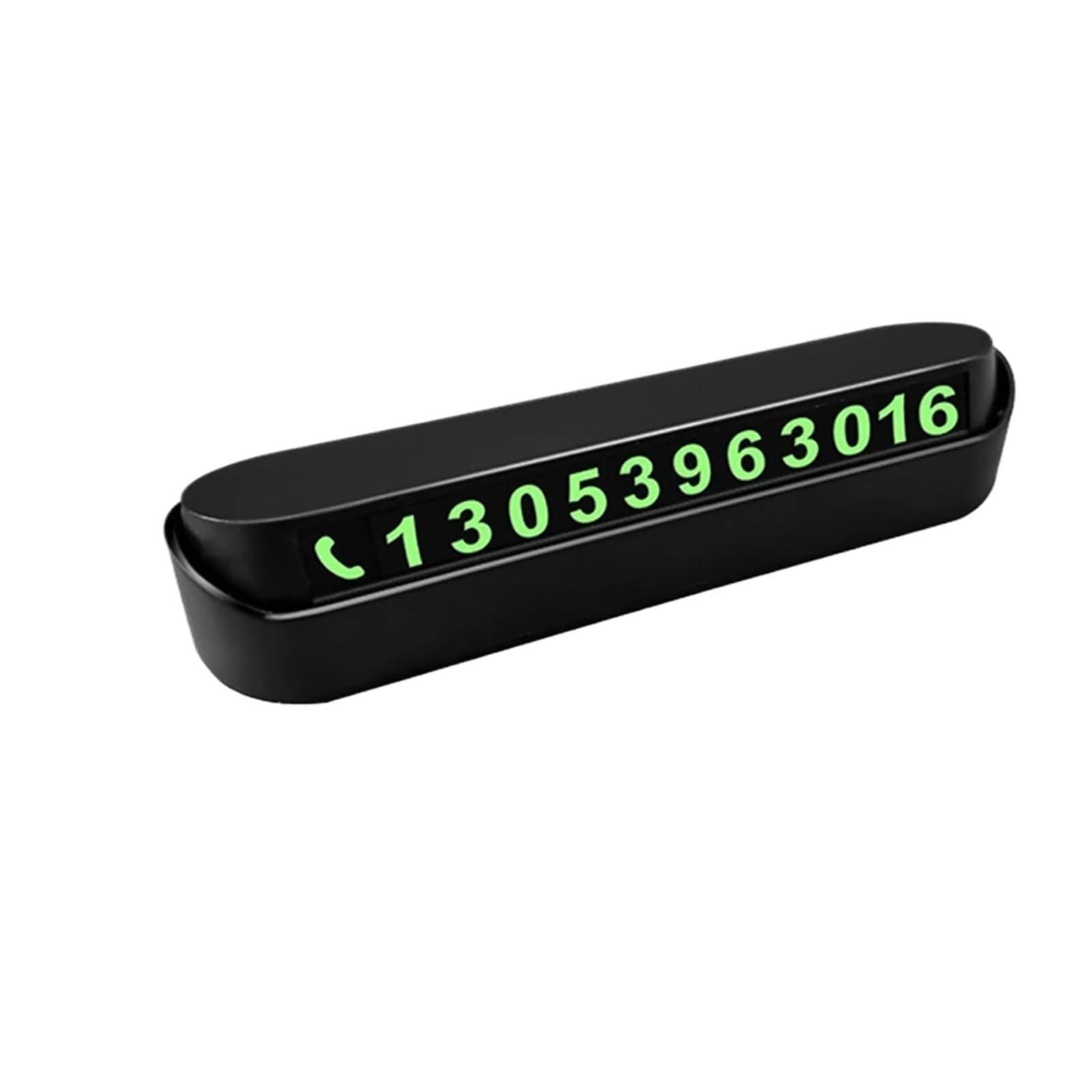 Glowing Car Phone Number Plate Temporary Parking Sign with Custom for Windshield Dashboard for Car