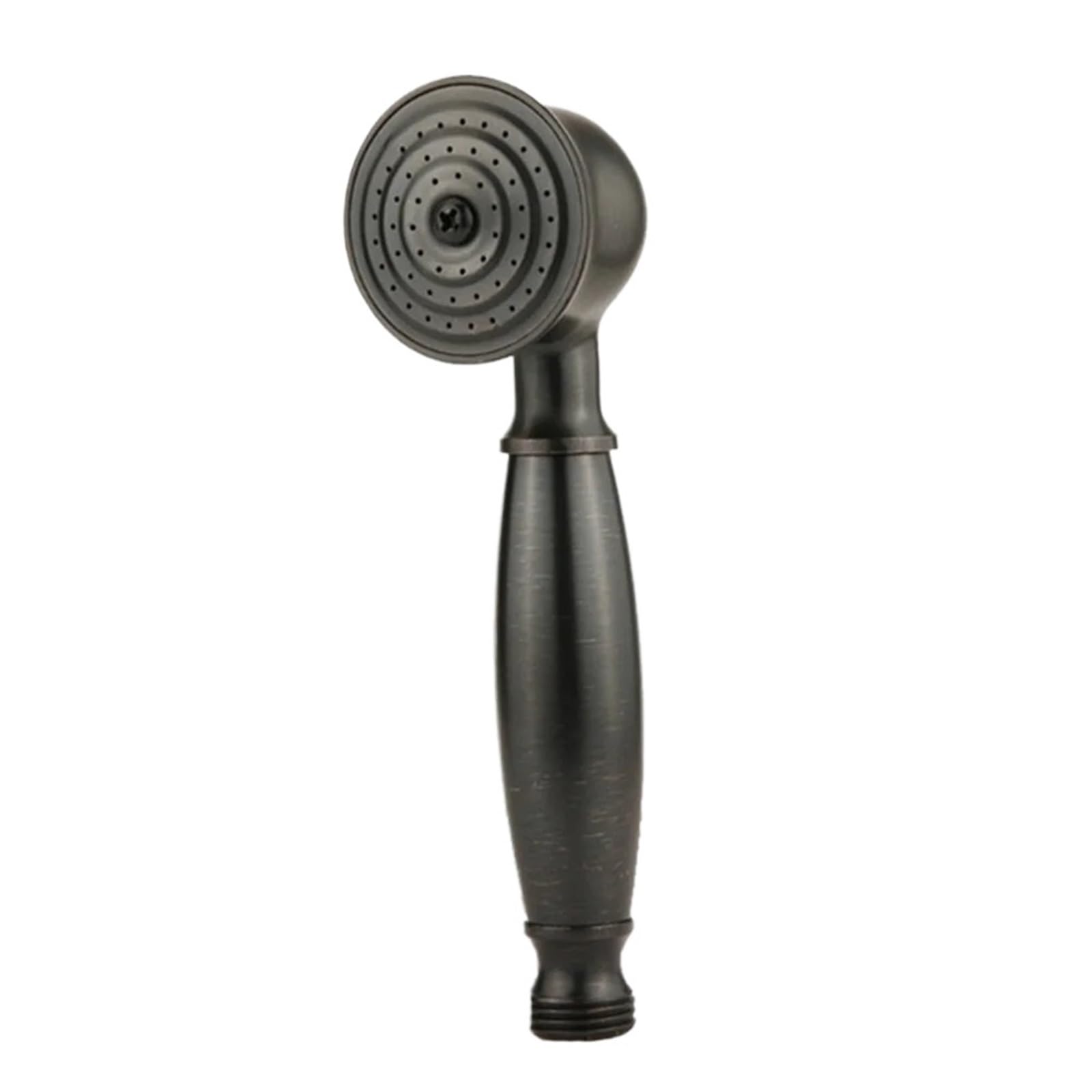 Quxetlryz Black Shower Head Vintage Handheld Shower Head Replacement Chrome Detachable Bathroom Water Saving(Black)