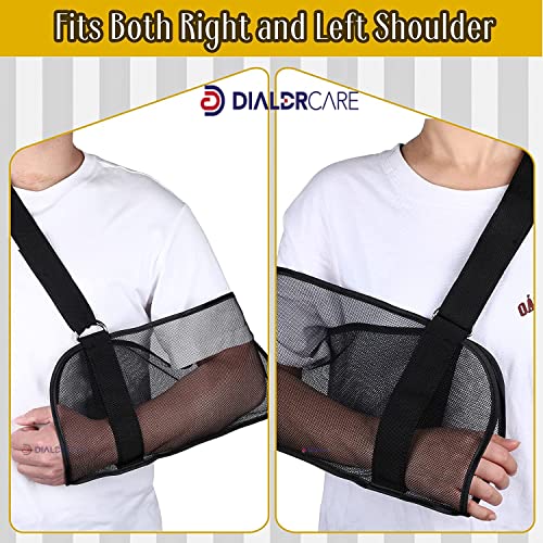 Image of DIALDRCARE Arm Sling for Women, Men, Teenagers, Adjustable Shoulder Sling Strap for Wrist, Elbow, Shoulder Injury (ARM HOLDER 3)