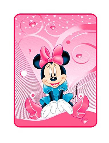 Disney Licencia- Manta Infantil Rachel 160x220, Cama de 90.(Minnie)