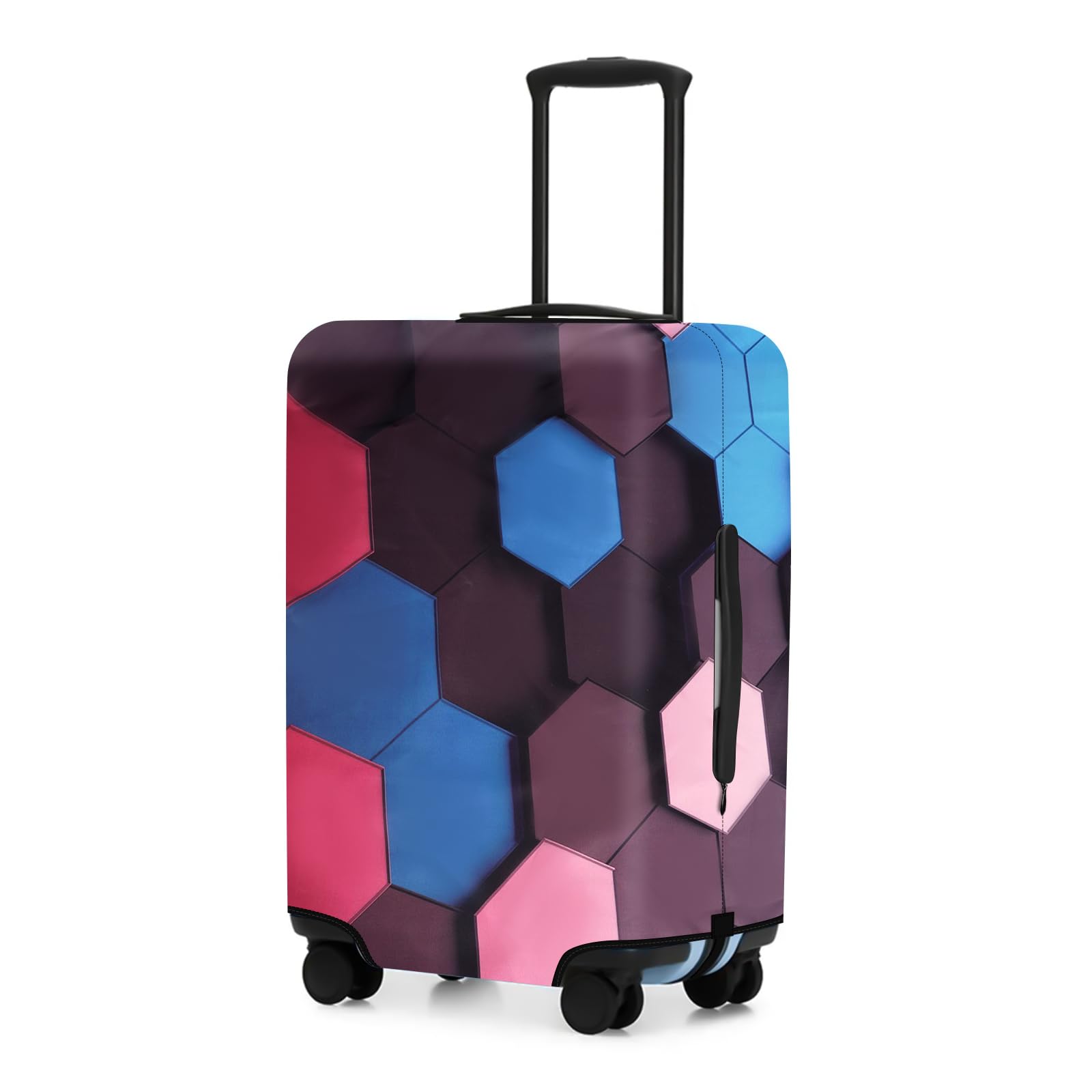 ReignSword Travel Luggage Cover Suitcase Protector Fit 22-24 Inch Luggage, Washable Luggage Covers for Suitcase Tsa Approved (H941, M)