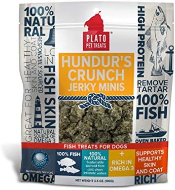 Hundur's Crunch Single Ingredient Cod Skin Dog Treats – Minis
