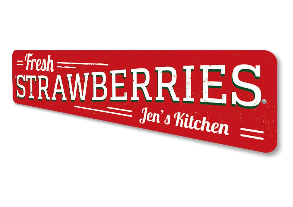 HBXNZ Strawberry Dr Metal Tin Sign - 16 X 4 Inch Vintage Wall Decor For Home, Bar, Garage, Man Cave - View #2