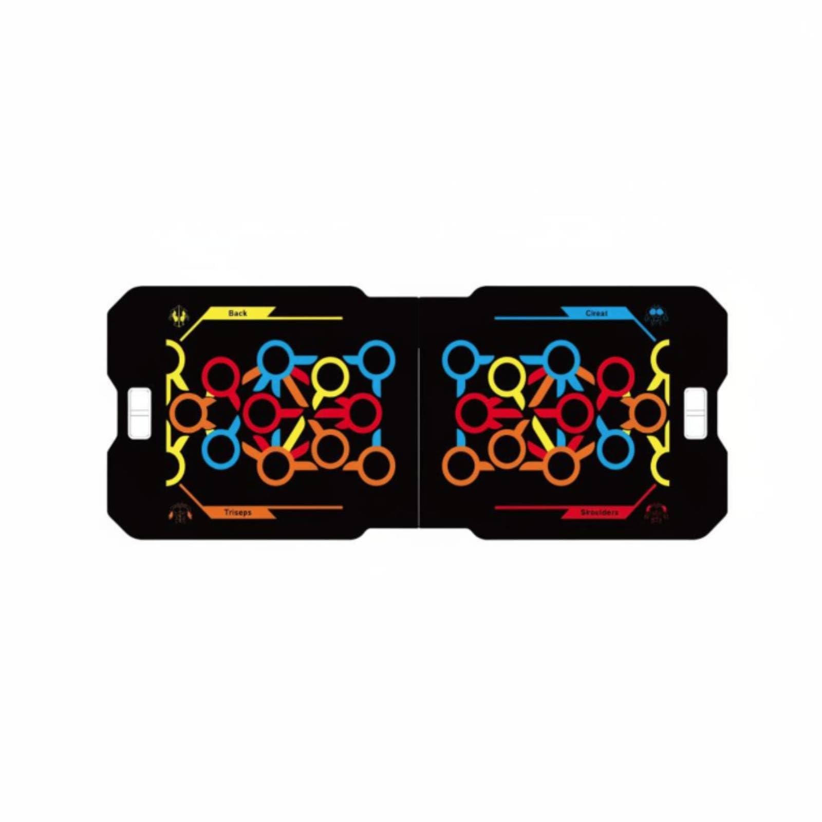 Arm Training Push-up Handle Board Muscle Targeting Multi-Grip Push-up Board Ergonomic Design Exercise Equipment Space Saving for Beginners, Men, Standard-image-38