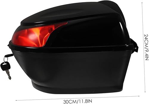 Miniatura 9 de Ciclomotor Scooter Motocicleta Maletero Caja de Almacenamiento Tronco Cola Maleta Maleta Bolsa de Almacenamiento de Motocicleta Portador de
