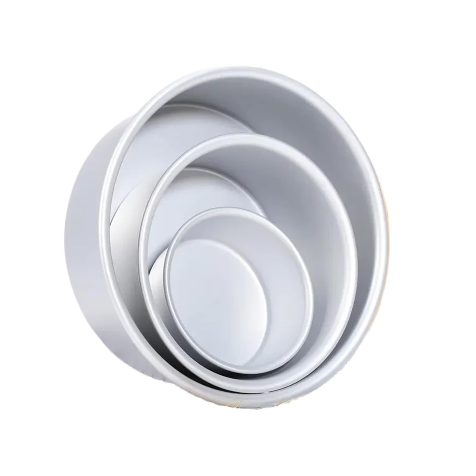 Genérico Molde for pasteles redondo de fondo sólido, 1 unidad, molde for hornear aleación aluminio 4/5/6/7/8/9/10 pulgadas for cocina, horno, tarta queso y pan(10 inch)