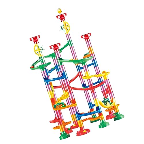 Marble run building blocks interactivo: juego de laberinto didáctico 3D 3