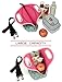 VASCHY Lunch Box Bag for Girls, Neoprene Insulated Lunch Tote with Detachable Adjustable Shoulder Strap in Cute Flamingos