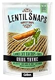 Harvest Snaps Lentil Snaps Onion Thyme - Pack of 3, 3.3 Oz. Ea.
