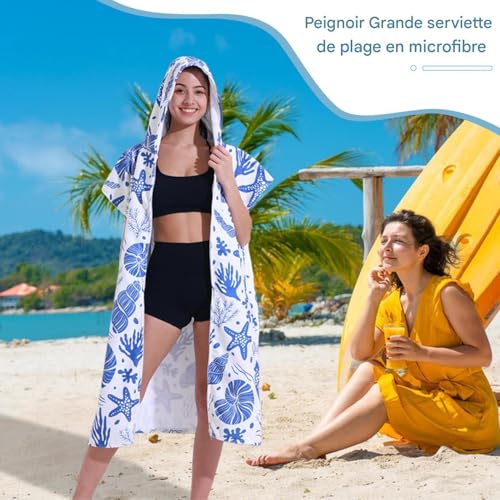 Grandes serviettes de piscine en microfibre pour vacances - 7