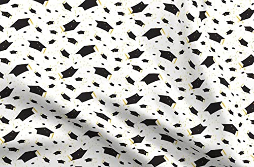 Spoonflower Celebration Graduation Cap Fat Quarter