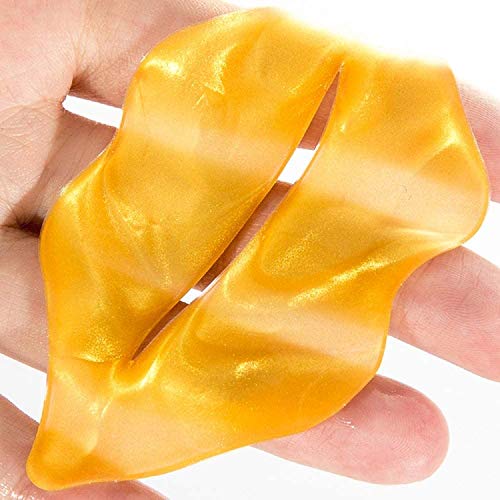 Theshiry 10 Pairs Collagen Crystal Eye Mask and 10 Pcs Collagen Crystal Lip Mask, Anti Aging Eye and Lip Mask, Collagen Crystal Mask Set (Gold) - Image 9