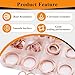 maierke 360PCS Crush Washer Oil Drain Plug,18 Sizes Copper Oil Drain Plug Gasket Assortment,Automotive Engine Crush Washers (M6 M8 M10 M12 M14 M16 M18 M20 M22 M24)