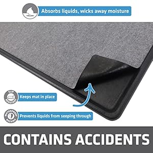   Drymate-Dog-Crate-Mat-Liner-Absorbs-Urine-Waterproof-Non-Slip-Washable-Puppy-Pee-Pad-for-Kennel-Training-Use-Under-Pet-Cage-to-Protect-Floors-Thin-Cut-to-Fit-Design-USA-Made-LGrey29x50