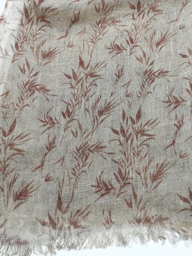 Image of Shanlin Unisex Natural Color 100% Linen Scarves for Men and Women