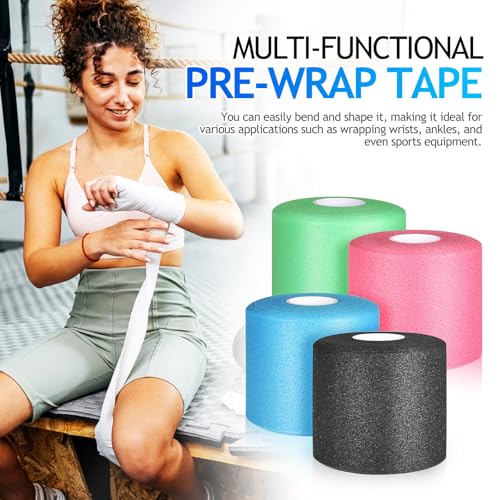 Cinta de esponja contra rozaduras en tobillos y muñecas, pack de 4 rollos fácil de moldear 7