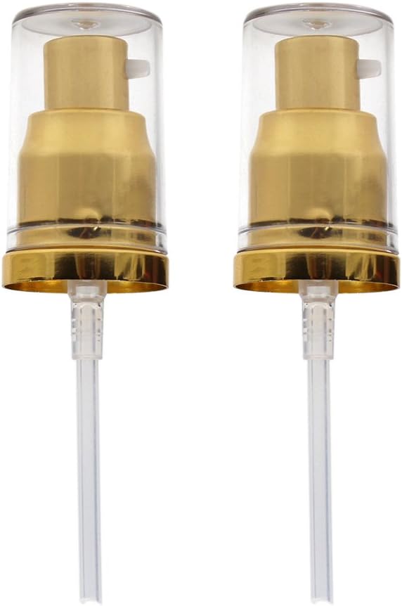 2Pack Foundation Pump for Estee Lauder Double Wear Foundation, MAC Studio Fix Fluid Foundation, etc.(Gold)