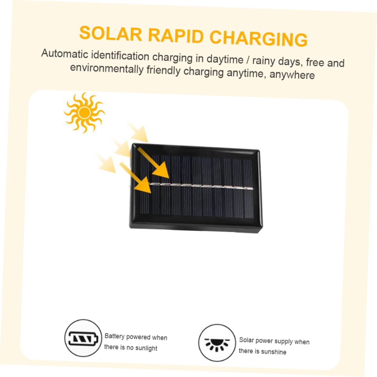 VILLCASE Solar Ground Insert Light 5-in-1 Hemisphere Design Waterproof Outdoor Garden Lamp Pathway Decoration Light Suitable for Parks and Villas