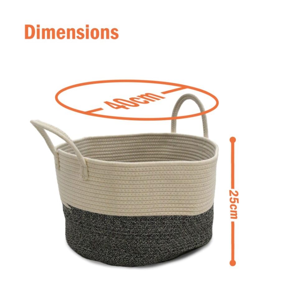 Panier à linge en corde de coton pliable pour linges et jouets