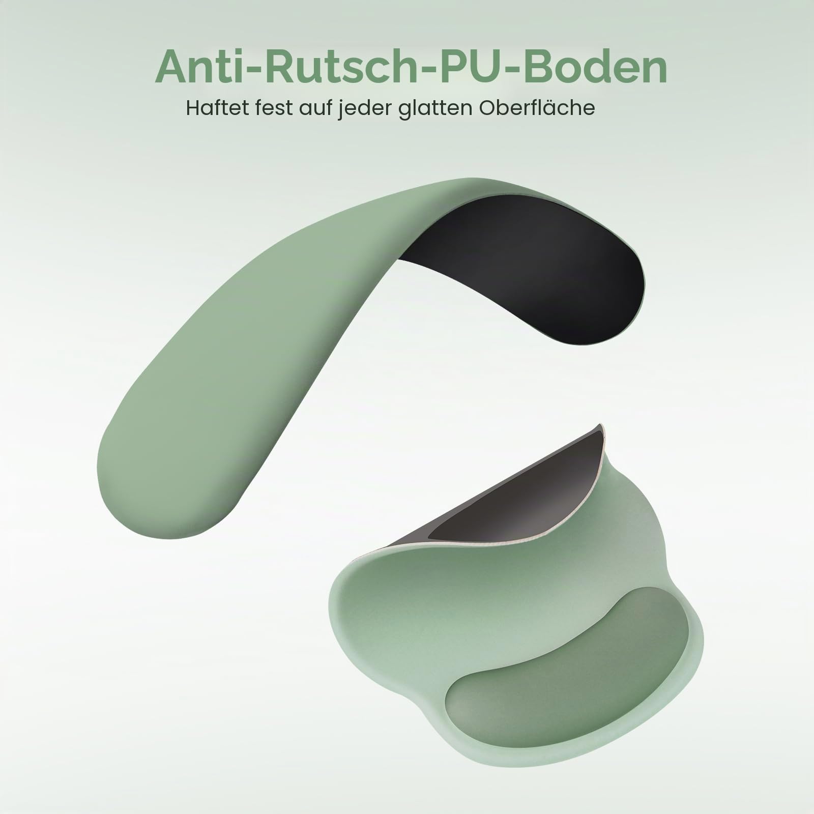 MOSISO Handballenauflage Tastatur&Maus Set, Kreis Gekrümmt Ergonomisch Mauspad&Untersetzer rutschfest Basis Schmerzlinderung Hause/Büro&Weichem Stoff Leicht Tippen Pad&Silikonfutter, Marineblau